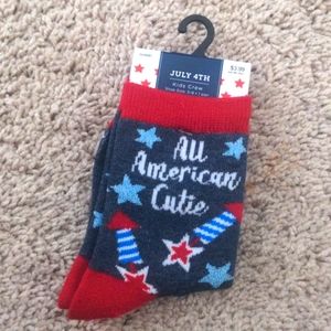 Patriotic kids socks